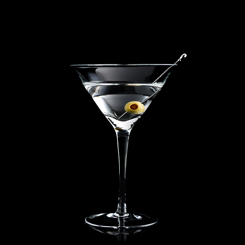 Image of a vodka martini cocktail