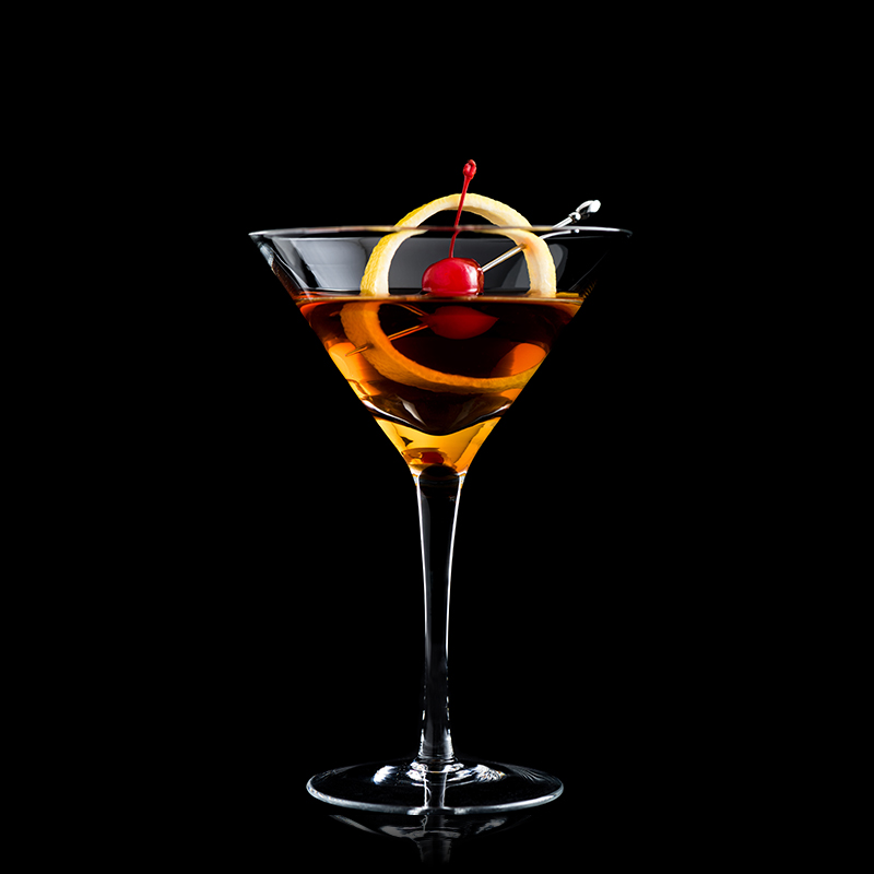Image of a whiskey rob roy cocktail
